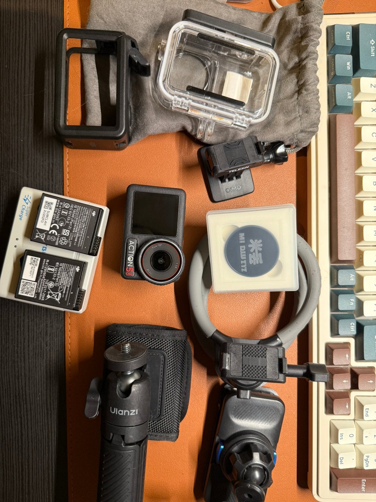 DJI Osmo Action 5 Pro + accessoires, Ophalen, Zo goed als nieuw, Overige merken