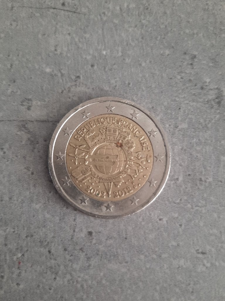 Munt 2 Euro - Frankrijk 2012 - 10 Jaar Franse Republiek, Postzegels en Munten, Munten | Europa | Euromunten, Ophalen of Verzenden