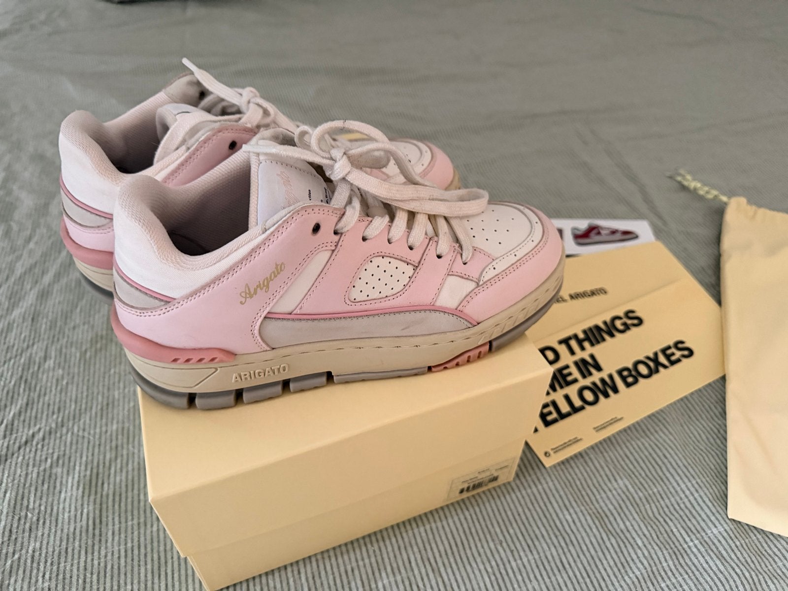 Axel Arigato Area Lo Sneakers Roze/Wit maat 39, Ophalen of Verzenden, Gedragen, Roze, Sneakers of Gympen