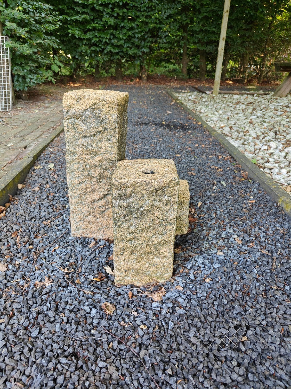 Granieten waterornamenten set - 3 stuks, Ophalen, Gebruikt
