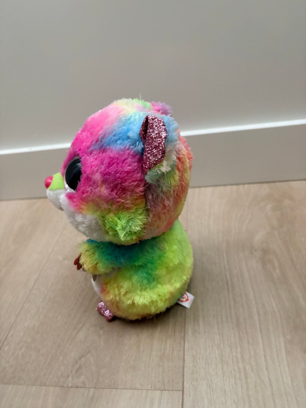 Ty Beanie Boos Rodney Hamster Regenboog Knuffel, Kinderen en Baby's, Ophalen, Hamster, Meerkleurig, Klein (minder dan 20 cm)
