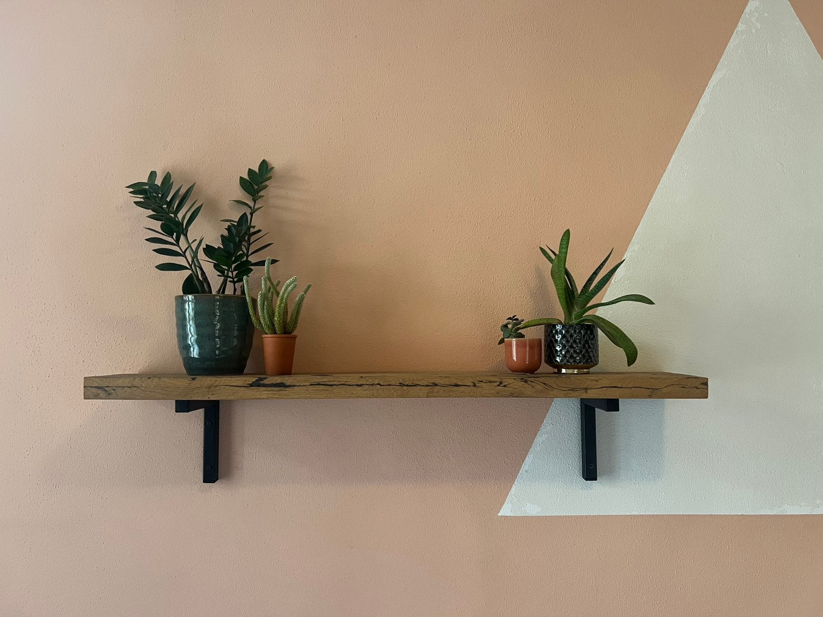 Houten wandplank. Handgemaakt, Huis en Inrichting, Ophalen, Zo goed als nieuw