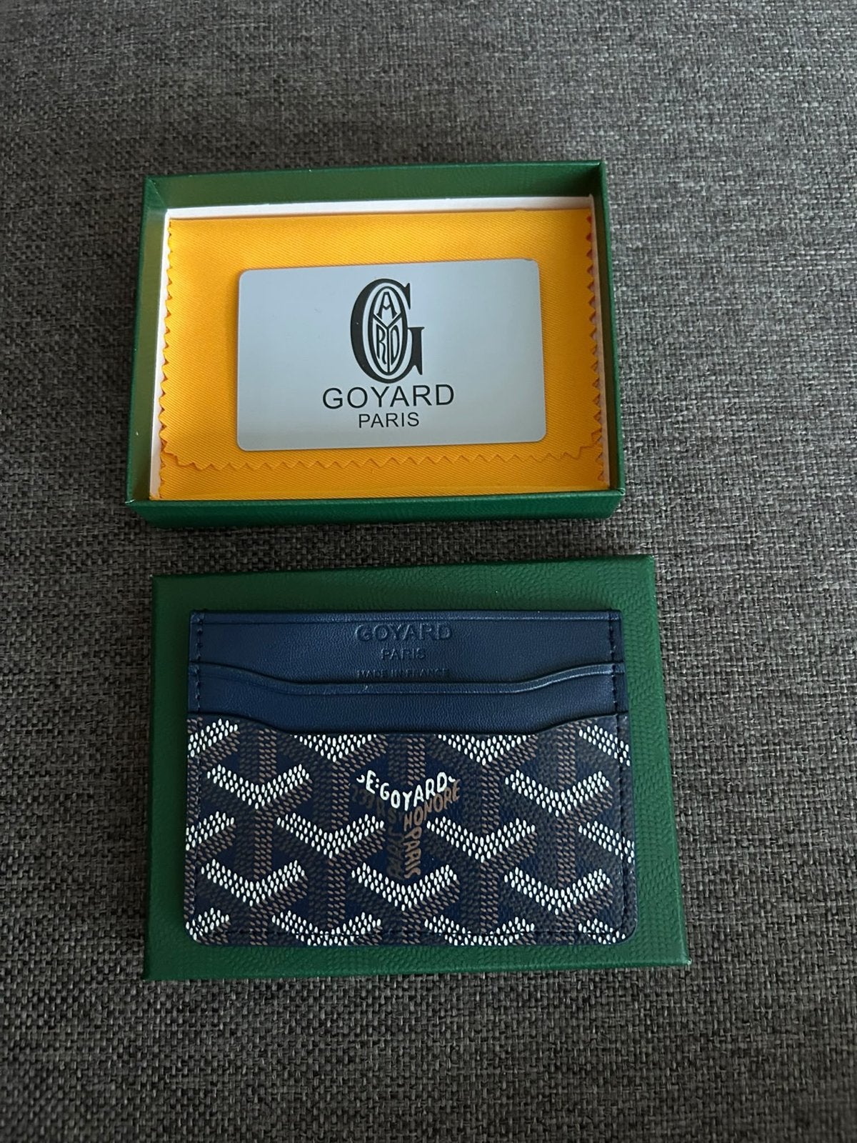 Goyard Saint Sulpice Kaarthouder donker blauw- nieuw, Ophalen of Verzenden, Zo goed als nieuw, Blauw, Overige merken