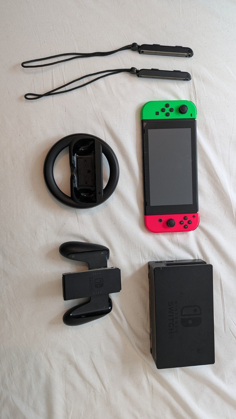 Unpatched Nintendo Switch V1 (HAC-001) met accessoires, Ophalen of Verzenden, Gebruikt, Met 2 controllers, Switch Original