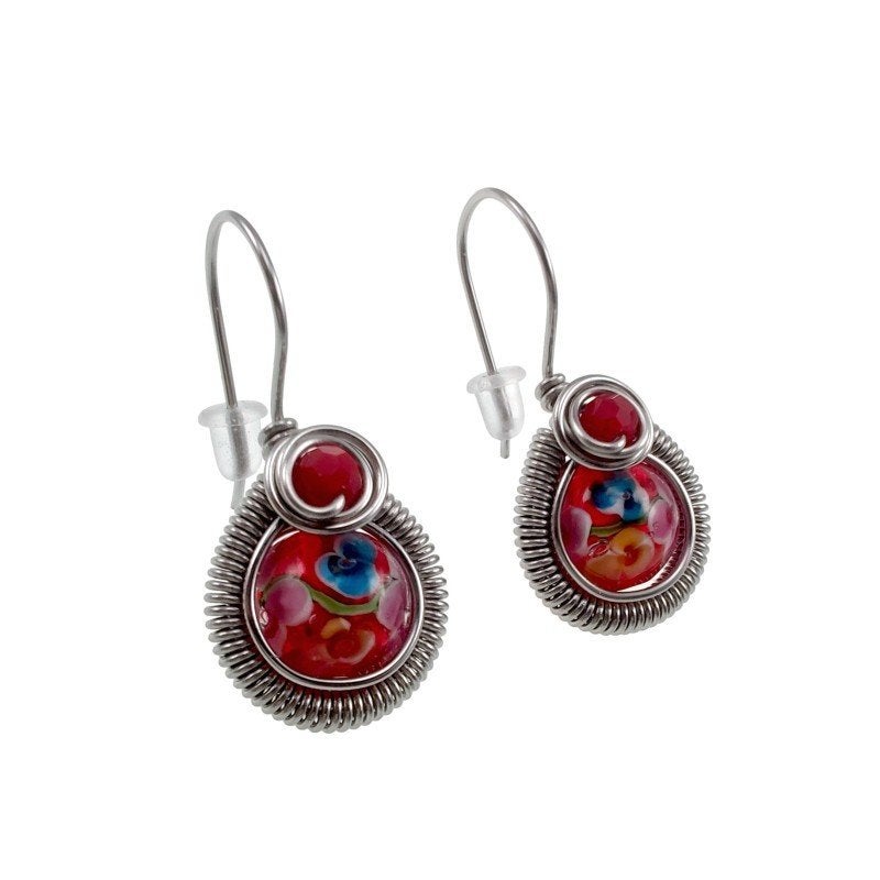 34mm Langer Orbellen Dames RVS Druppelvormige Haakoorbellen, Sieraden, Tassen en Uiterlijk, Oorbellen, Met kristal, Overige materialen