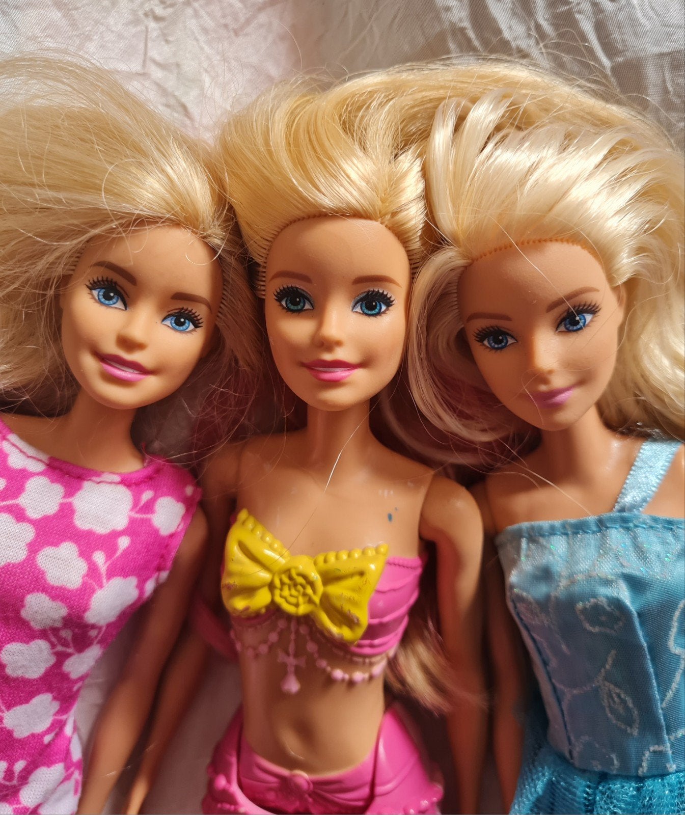 3 Barbiepoppen van mattel, inclusief zeemeermin Barbie, Ophalen of Verzenden, Zo goed als nieuw, Barbie
