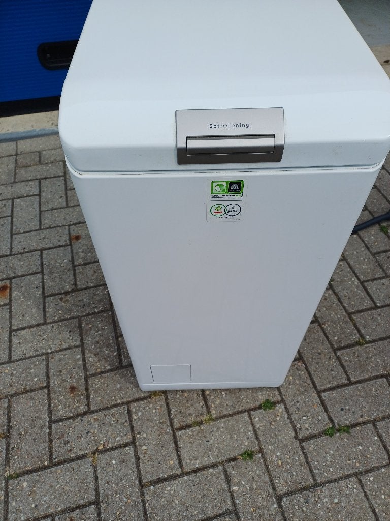 AEG bovenlader, Witgoed en Apparatuur, Wasmachines, Ophalen, Bovenlader, Zo goed als nieuw, 85 tot 90 cm