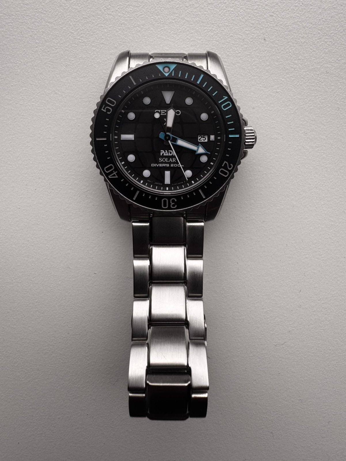 Seiko Prospex Solar Diver PADI Special Edition (SNE575P1), Gebruikt, Staal, Polshorloge, Ophalen of Verzenden