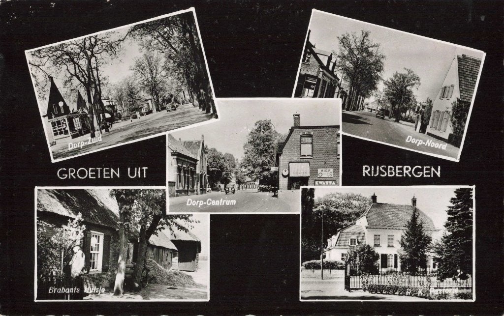 Rijsbergen Centrum Pastorie Brabants Huisje M8362, Verzamelen, Ophalen, 1960 tot 1980, Gelopen, Noord-Brabant