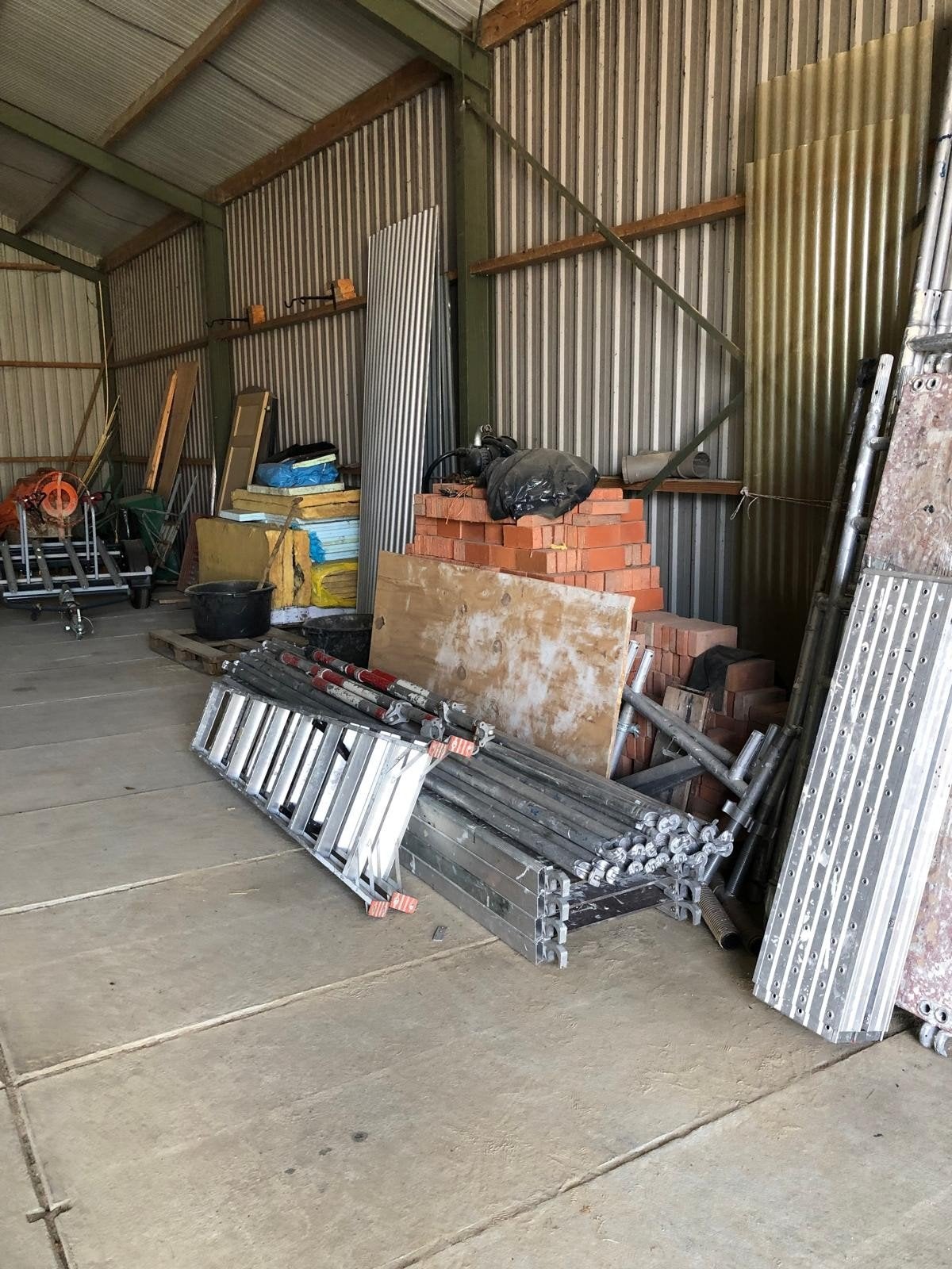 Aluminium rolsteiger met veel extra's!, Ophalen, Gebruikt, Rolsteiger of Kamersteiger, 5 meter of hoger