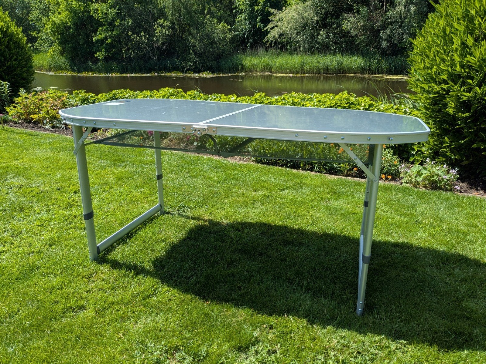Opvouwbare campingtafel - 150x80x70 cm, Ophalen, Gebruikt, Campingtafel