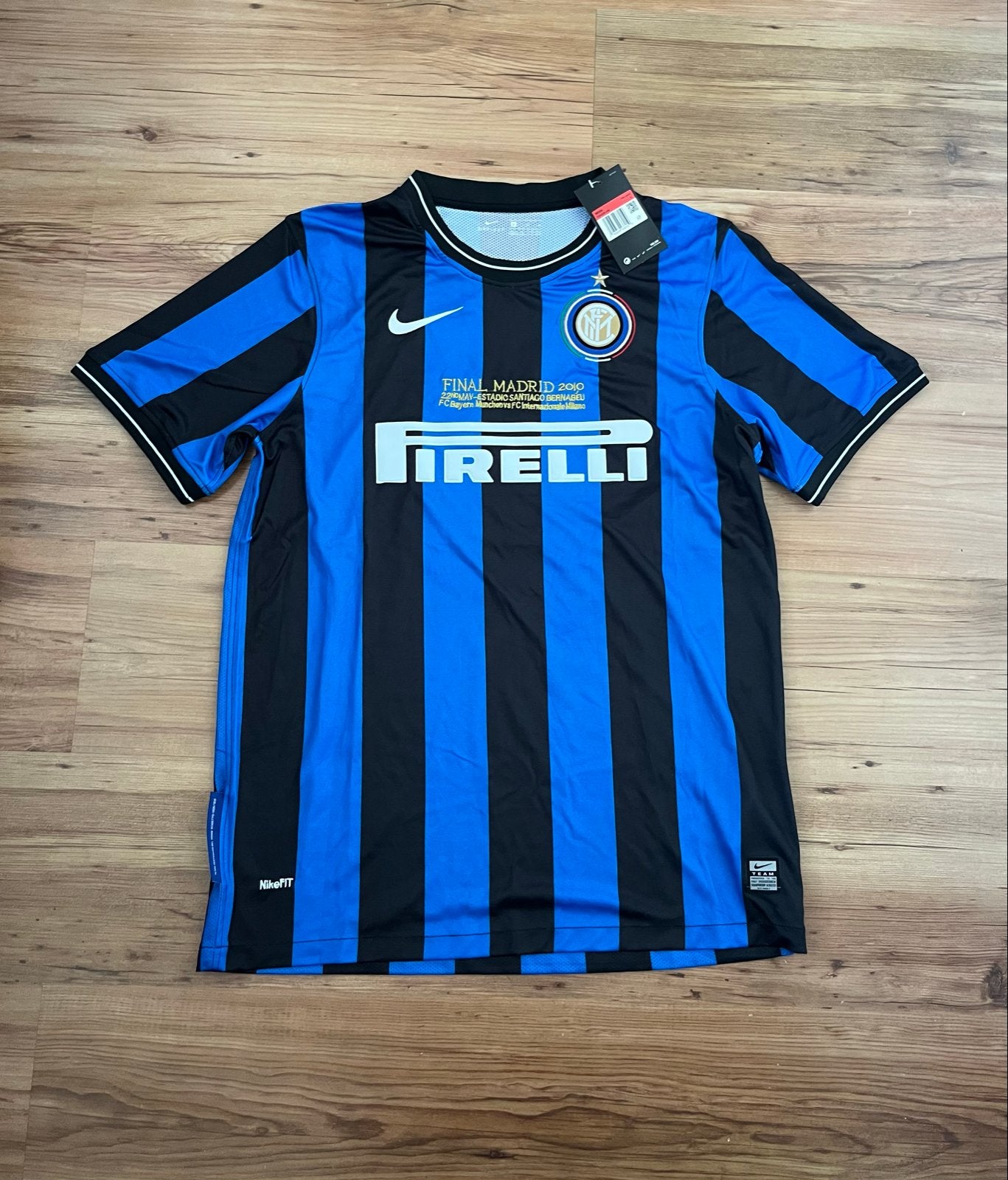 Inter Milan Thuisshirt 2010 Eto'o #9 - Champions League, Maat 52/54 (L), Zwart, Nieuw, Ophalen of Verzenden