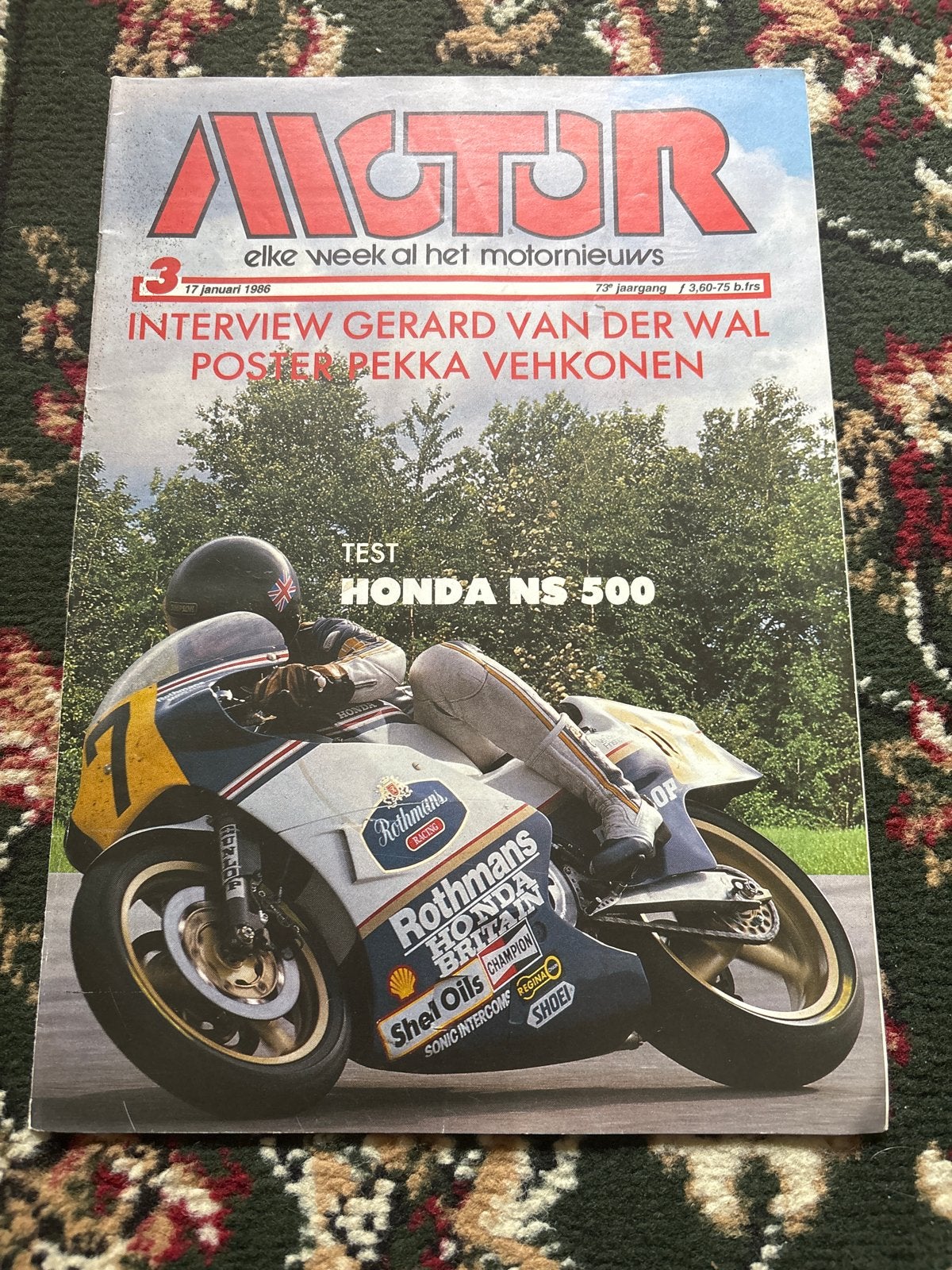 Motor Magazine 1986 - Honda NS 500 Test, Ophalen of Verzenden, Honda
