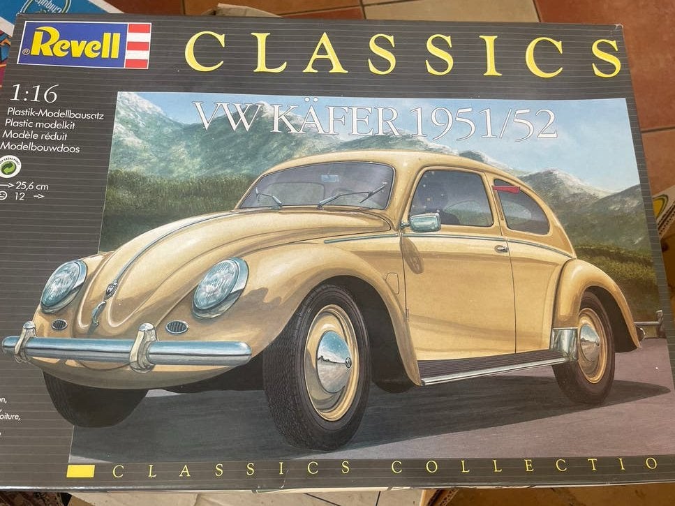 Revell VW Kever 1951/52 Modelbouwkit 1:16, Auto, Revell, Groter dan 1:32, Ophalen of Verzenden