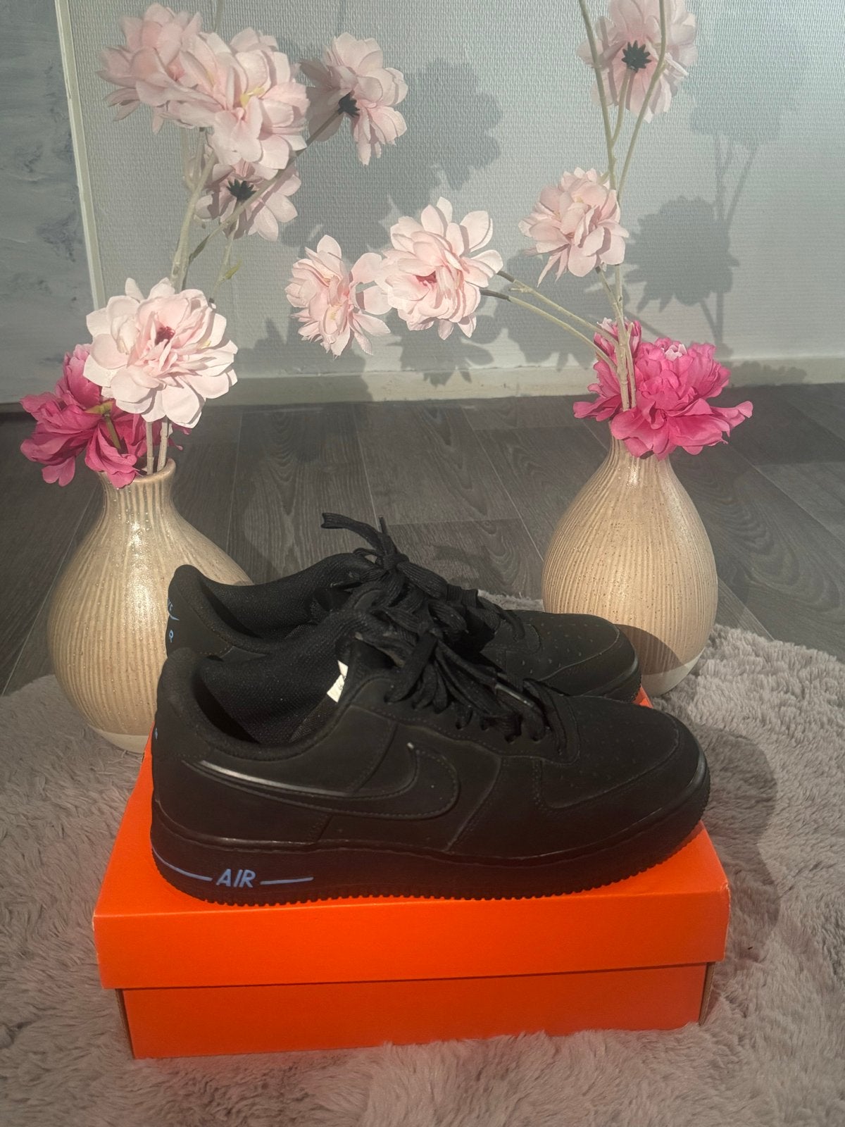 Nike Air Force, Verzenden, Nieuw, Zwart, Sneakers of Gympen