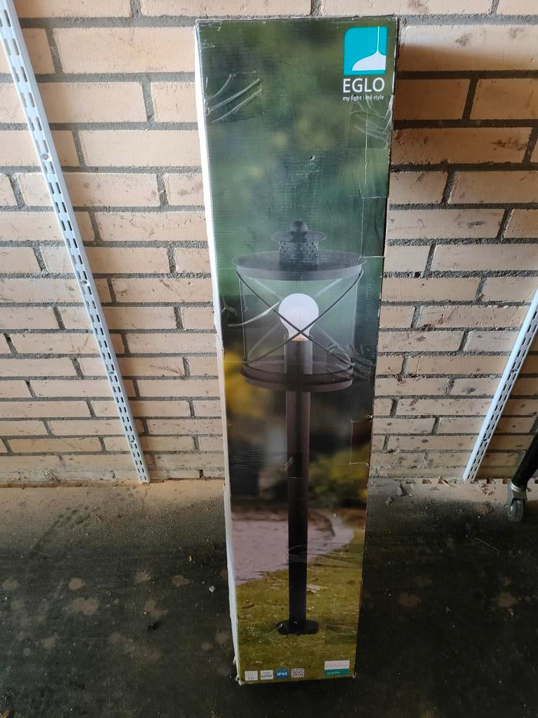 EGLO buitenlamp op paal - Nieuw in doos, Overige materialen, Minder dan 50 watt, Staande lamp, Nieuw