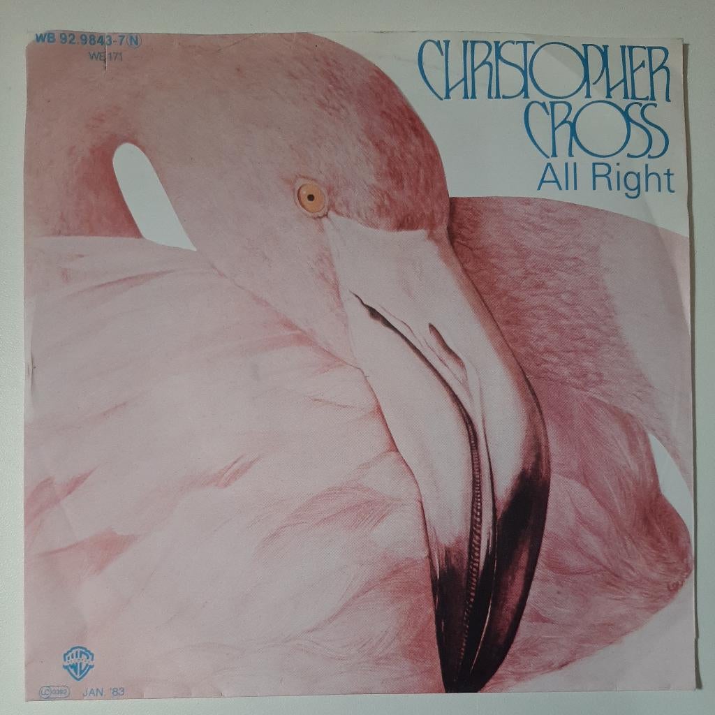Christopher Cross – All Right, Gebruikt, 7 inch, Ophalen of Verzenden, Pop