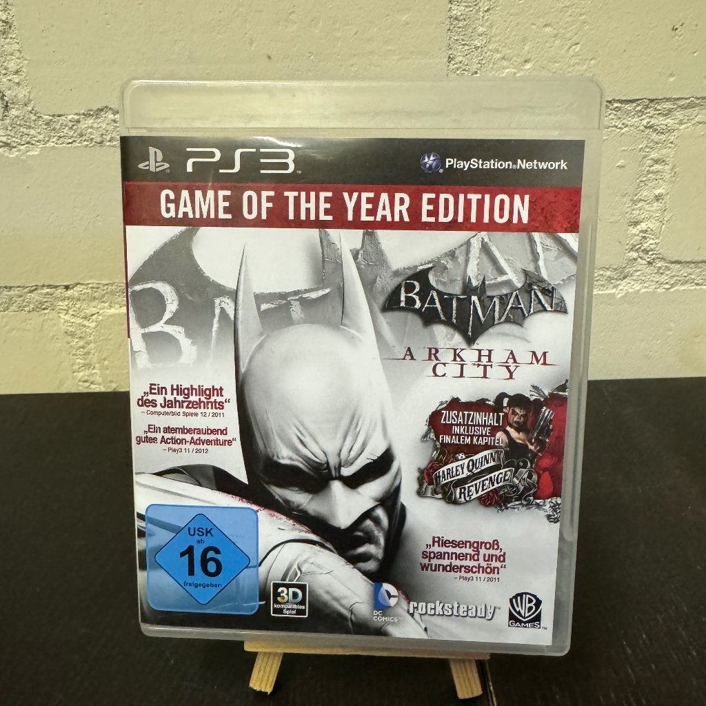 PlayStation 3: Batman Arkham City - Duitse Hoes, Avontuur en Actie, Gebruikt, 1 speler, Eén computer
