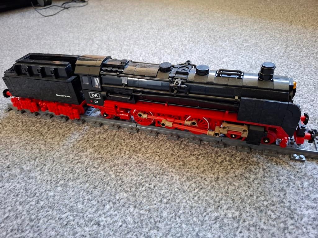 Bricks Trein DB 01 Stoomlocomotief met Tender, Zo goed als nieuw, Ophalen, Overige merken, Gelijkstroom