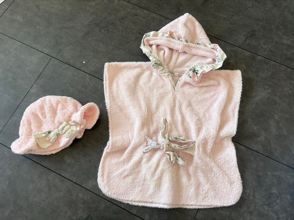 Be chic badponcho met muts maat 98, Ophalen of Verzenden, Zo goed als nieuw, Meisje