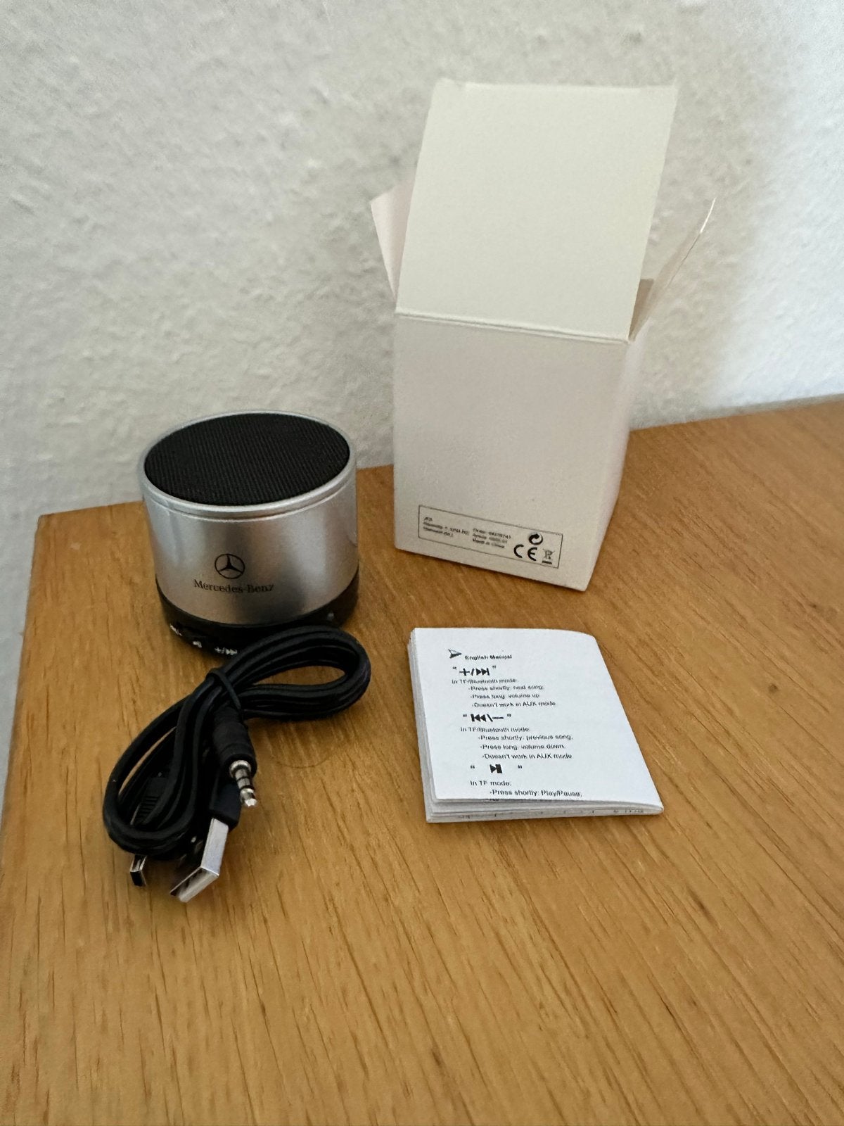 Mercedes-Benz JKS Draadloze speaker met Bluetooth en AUX, Overige merken, Overige typen, Ophalen of Verzenden, Zo goed als nieuw
