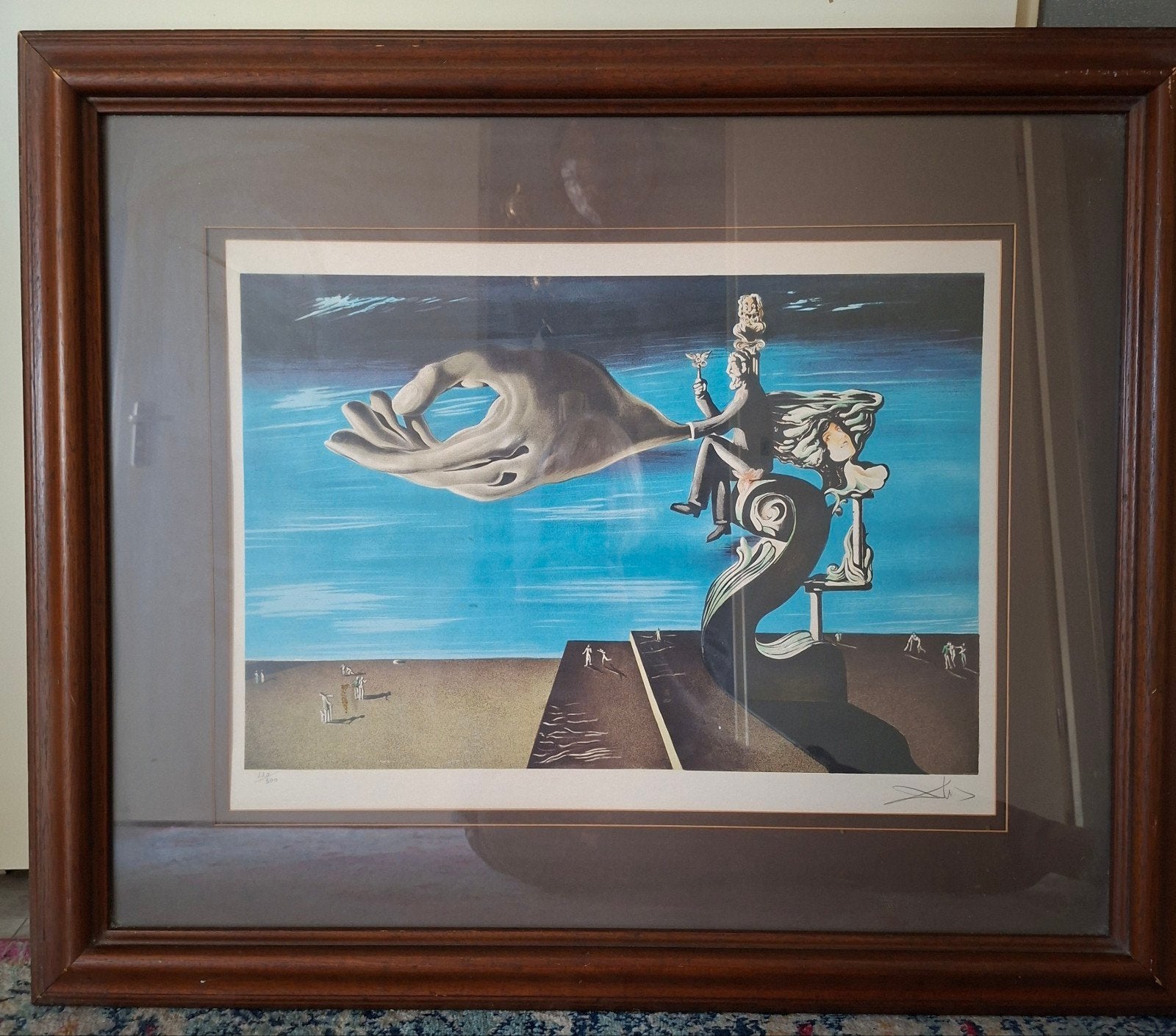 Salvador Dalí - Surrealistische Lithografie, Gesigneerd, Antiek en Kunst, Ophalen, Dagelijks leven, 1950 - 1999, Genummerd