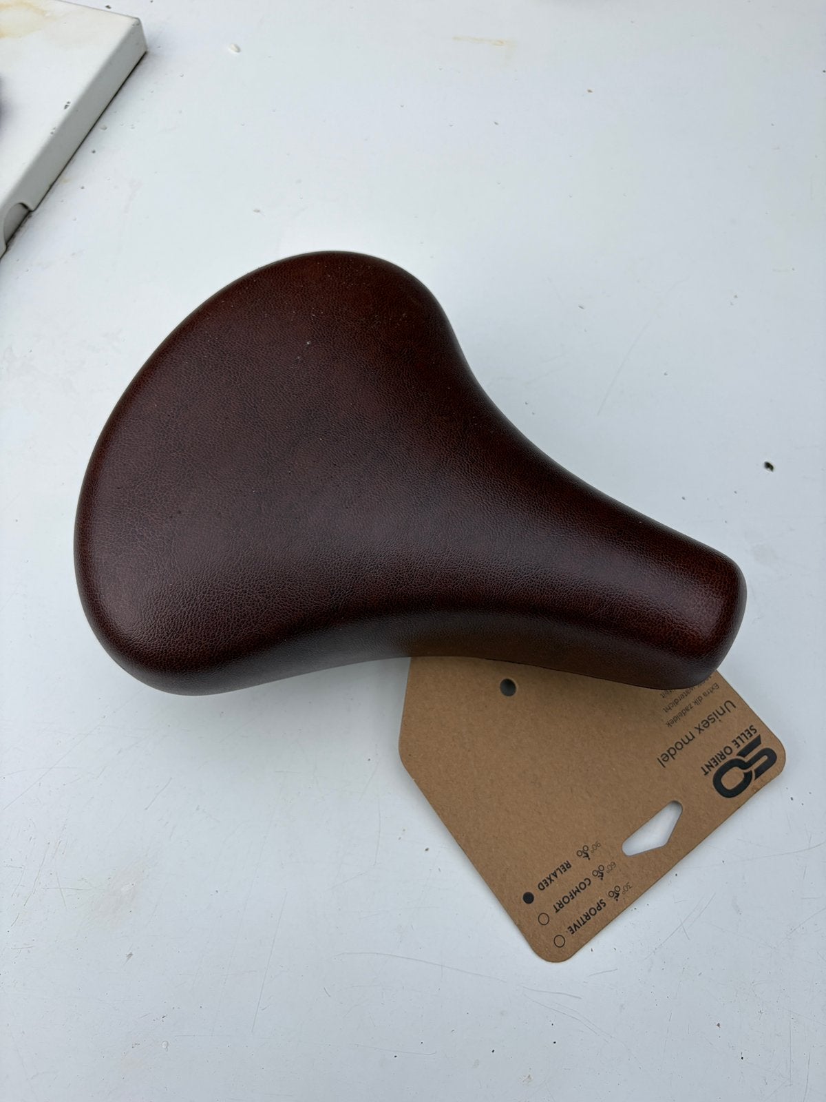 Nieuw Selle Orient Relax fietszadel bruin, Leer, Ophalen of Verzenden, Zo goed als nieuw, Zadel