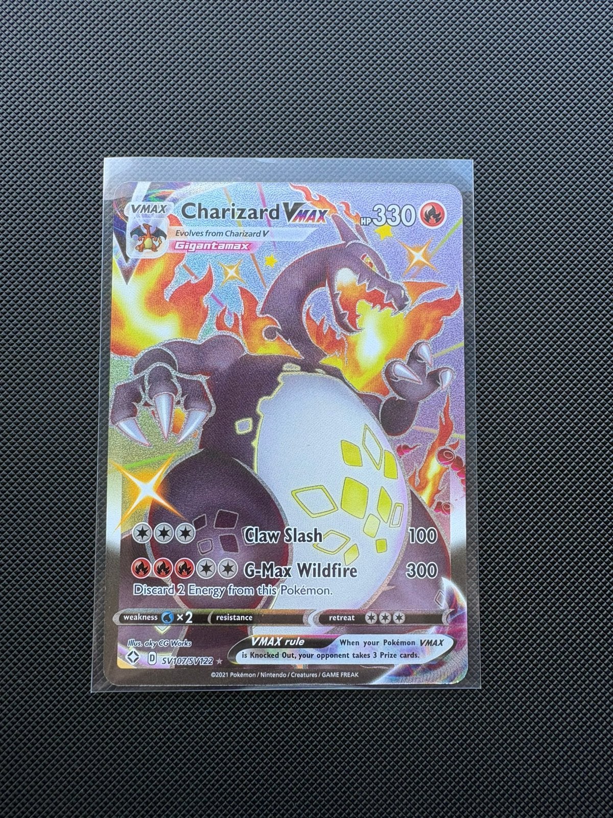 Charizard Vmax SV107/SV122 Shining Fates, Ophalen of Verzenden, Nieuw, Losse kaart