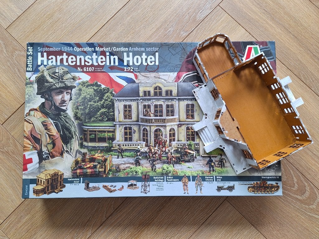 172 172 Italeri Battle Set Hartenstein Hotel. September 1944, Ophalen of Verzenden, Zo goed als nieuw, 1:50 of kleiner, Diorama