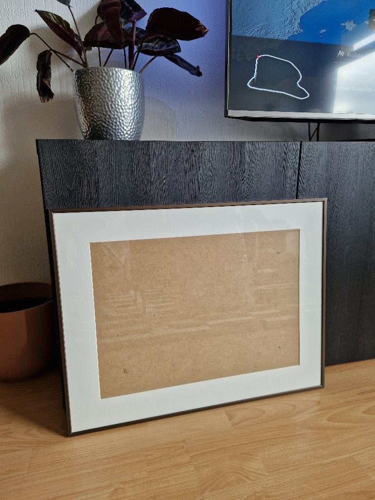 grote lijst, bronskleurig alu (50x65), Ophalen, Bruin, Hangend, 65 cm