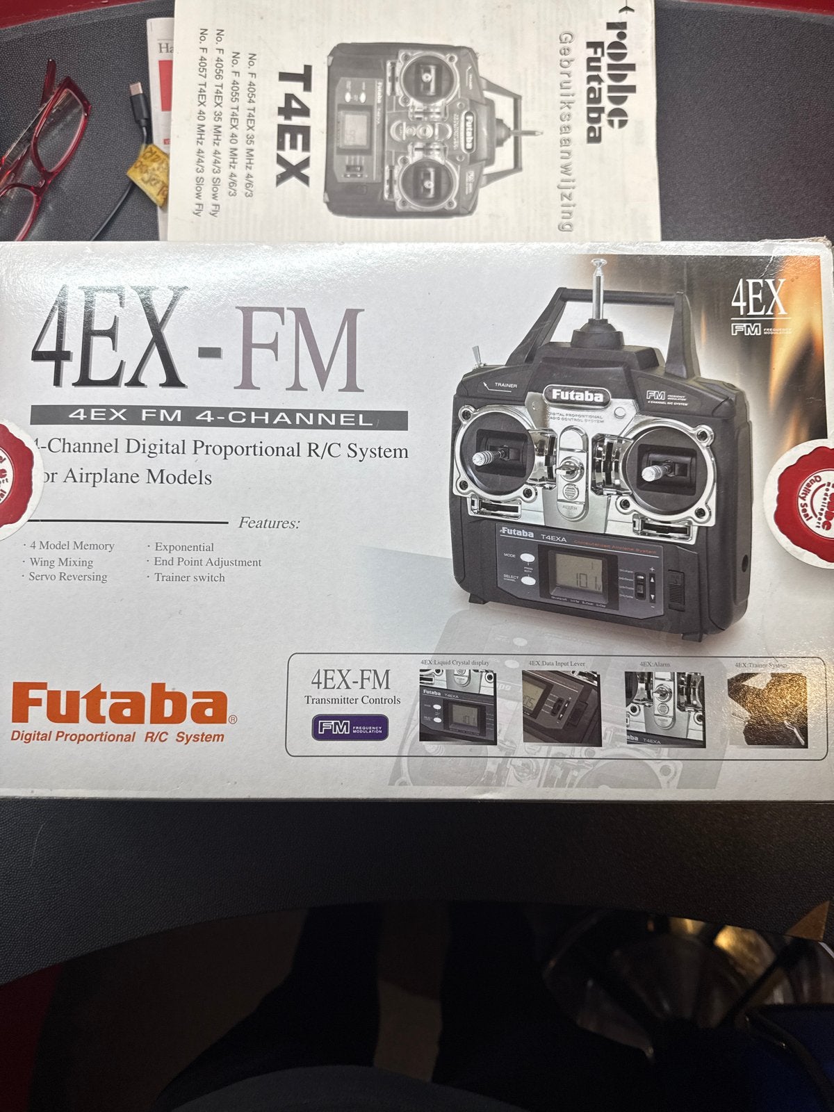 Futaba 4EX-FM 4-kanaals RC-systeem voor modellen, Ophalen of Verzenden, Zo goed als nieuw, Vliegtuig, Overige merken