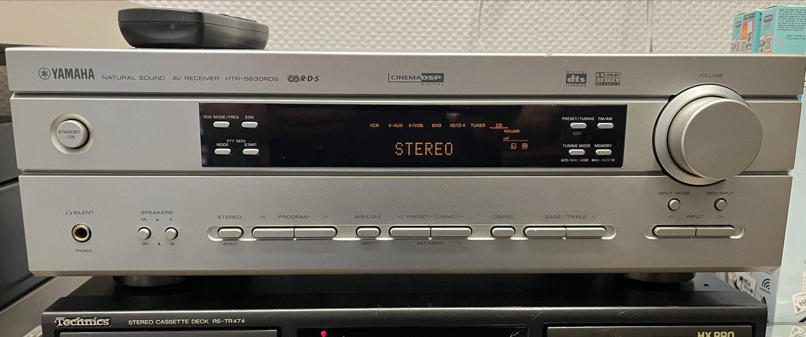 Yamaha HTR-5630RDS AV Receiver met speakers en afstandsbedie, Ophalen, Gebruikt, Speakers, Losse componenten
