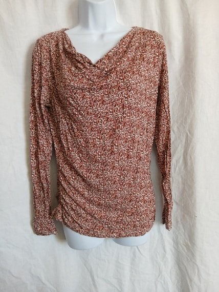 Shirt met wild patroon mt M merk La Ligna, Maat 38/40 (M), Bruin, ., Ophalen of Verzenden
