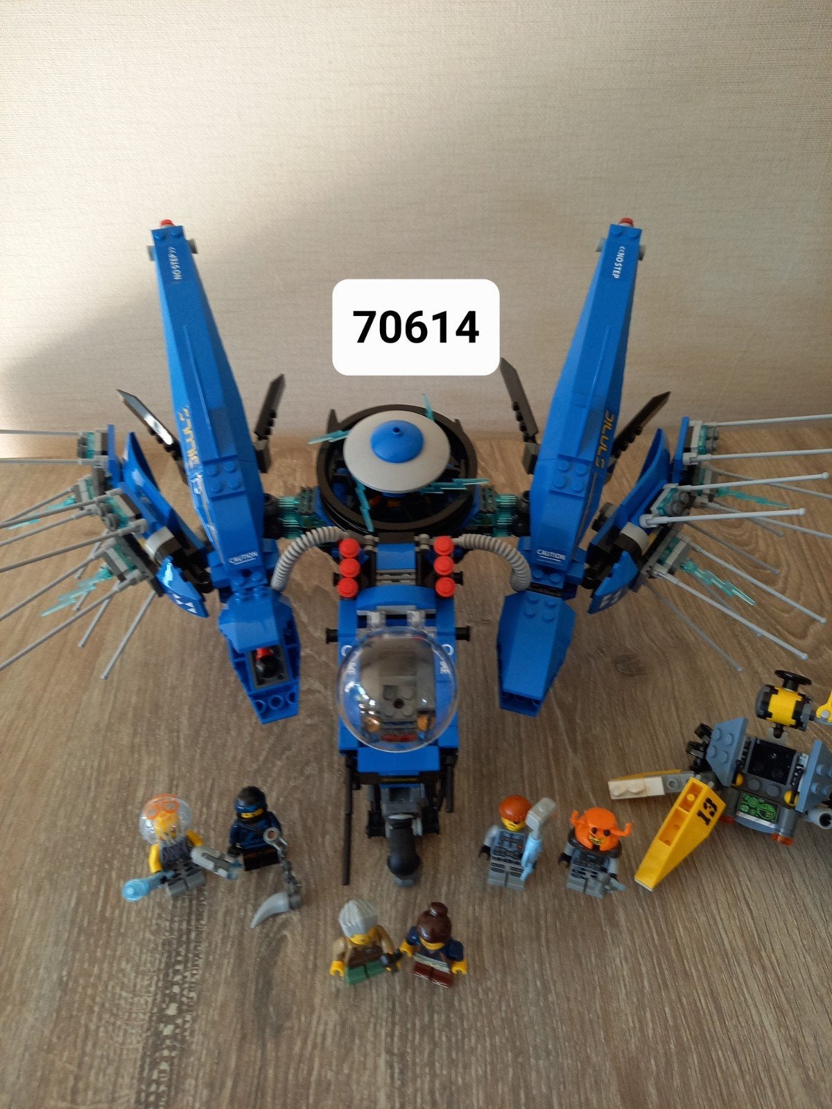 Lego Ninjago Bliksemstraal Jager 70614, Lego, Ophalen of Verzenden, Zo goed als nieuw, Compleet