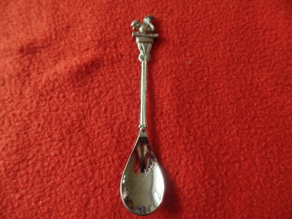 Oud dieren lepeltje - Eekhoorn - Dennenhoek, Ophalen of Verzenden