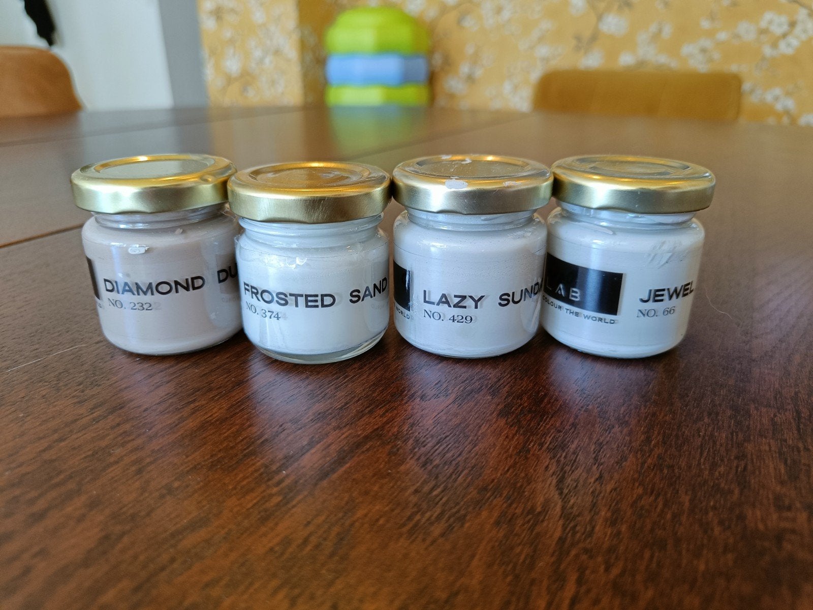 Lab Paint verfsamples 4 stuks, Ophalen of Verzenden