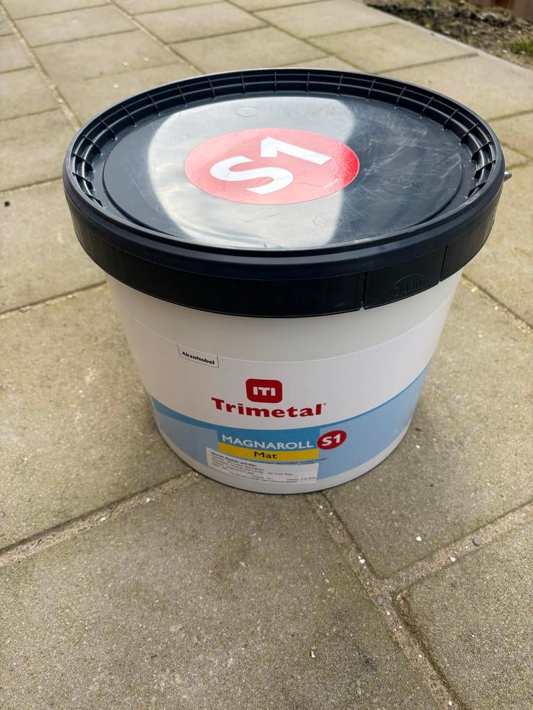Trimetal Magnaroll S1 Verf 10 Liter - 2 stuks nieuw, Doe-het-zelf en Verbouw, Verf, Beits en Lak, Overige kleuren, Ophalen of Verzenden