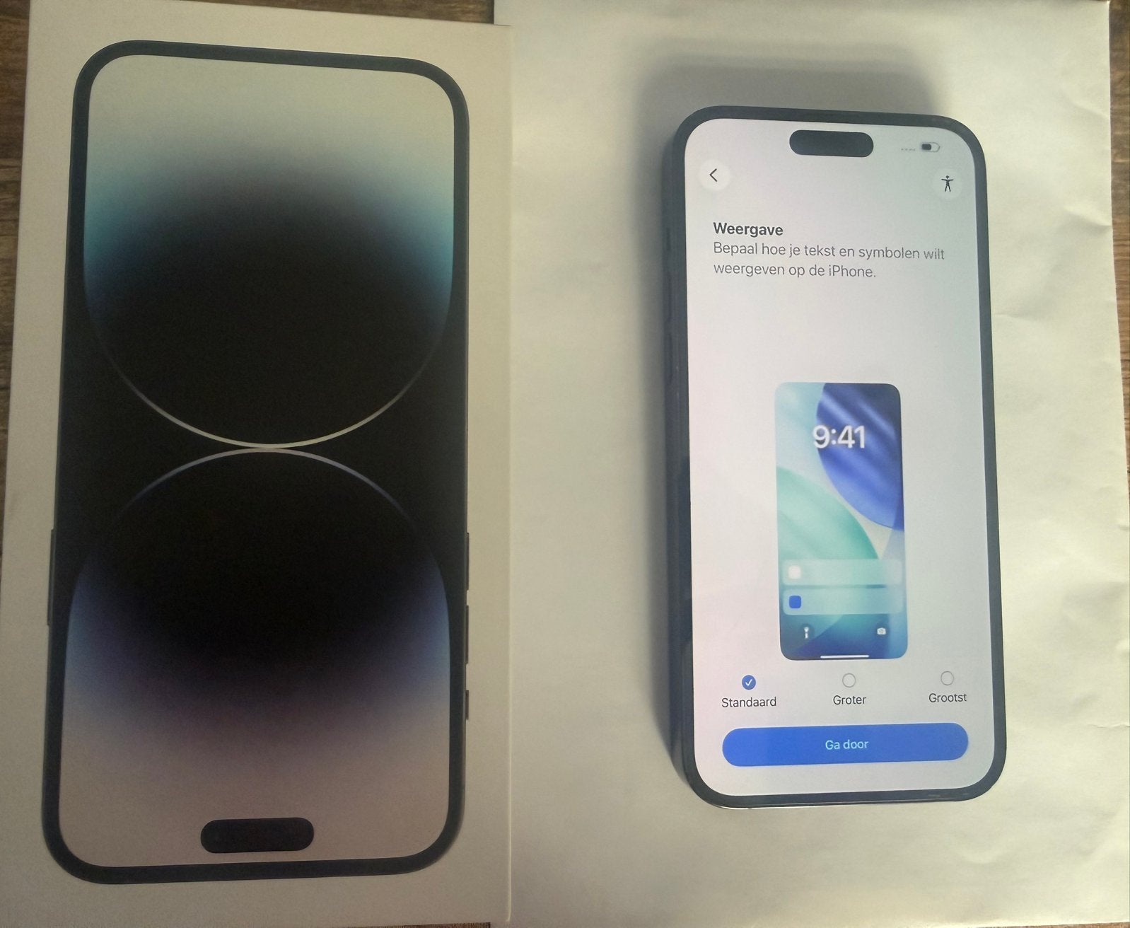 Iphone 14 pro max spacegrey 128GB, Telecommunicatie, Mobiele telefoons | Apple iPhone, Ophalen, 128 GB, Zwart, Zo goed als nieuw