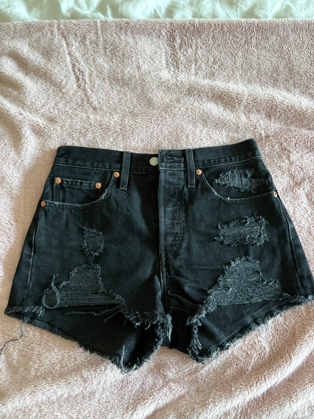 Levis short zwart 501, Ophalen of Verzenden, Nieuw, Zwart, W27 (confectie 34) of kleiner