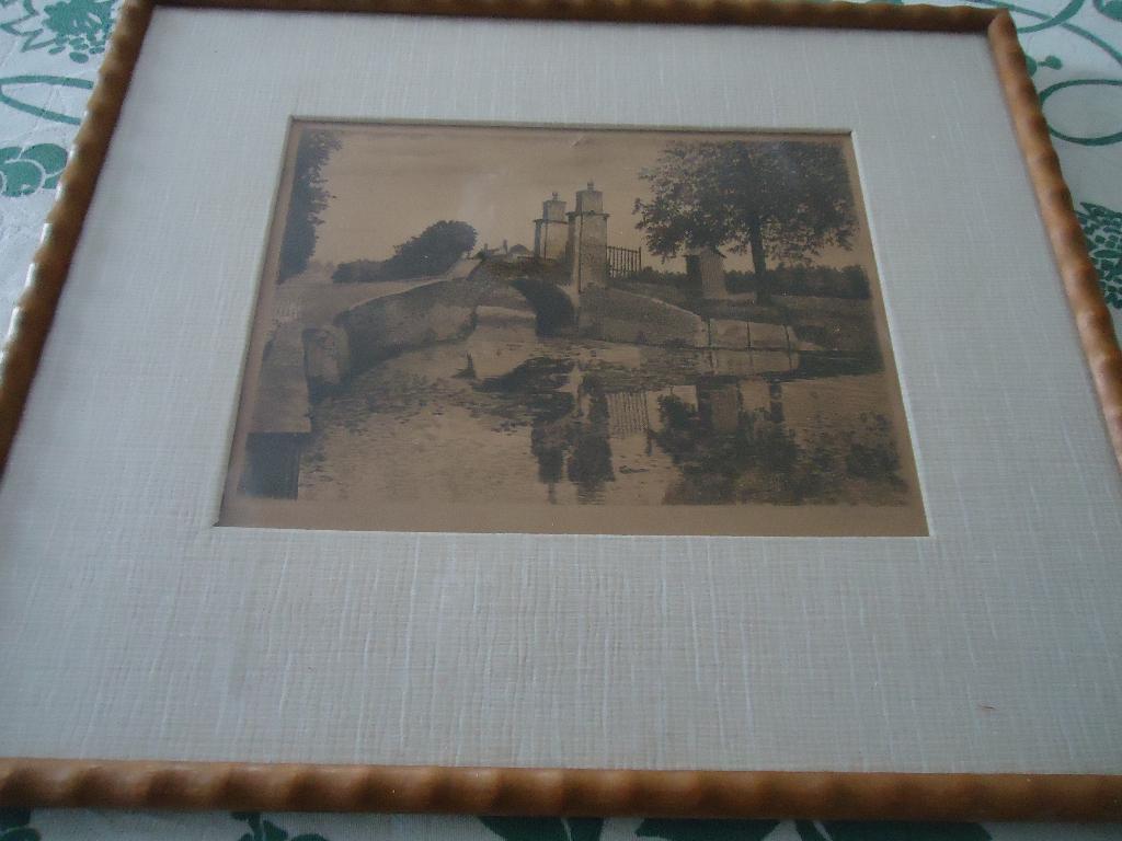 Brug met poort van Huis Rustenburg s'-Gravenhage Loosduinen, Verzenden, Stadsgezicht, Ingelijst, 1900 - 1949