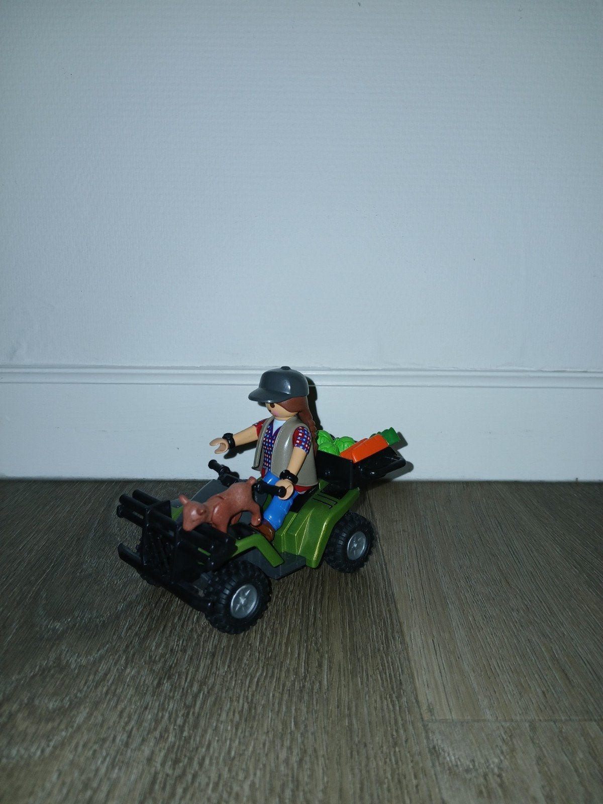 Playmobil Quad met boer, geitje en groenten, Overige typen, Zo goed als nieuw, City action, Complete set