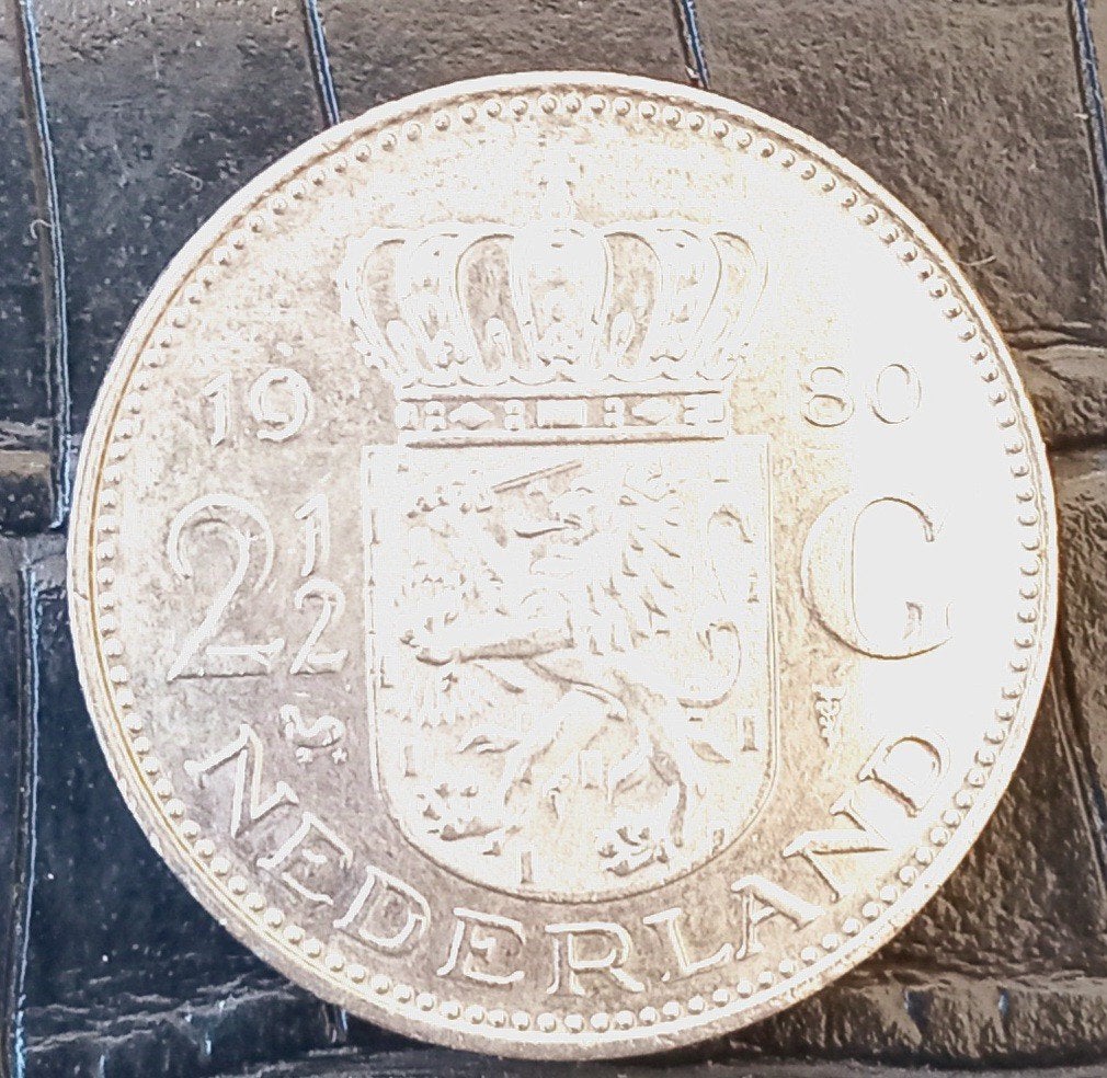 Rijksdaalder Juliana 1980, Ophalen of Verzenden, Koningin Juliana, 2½ gulden