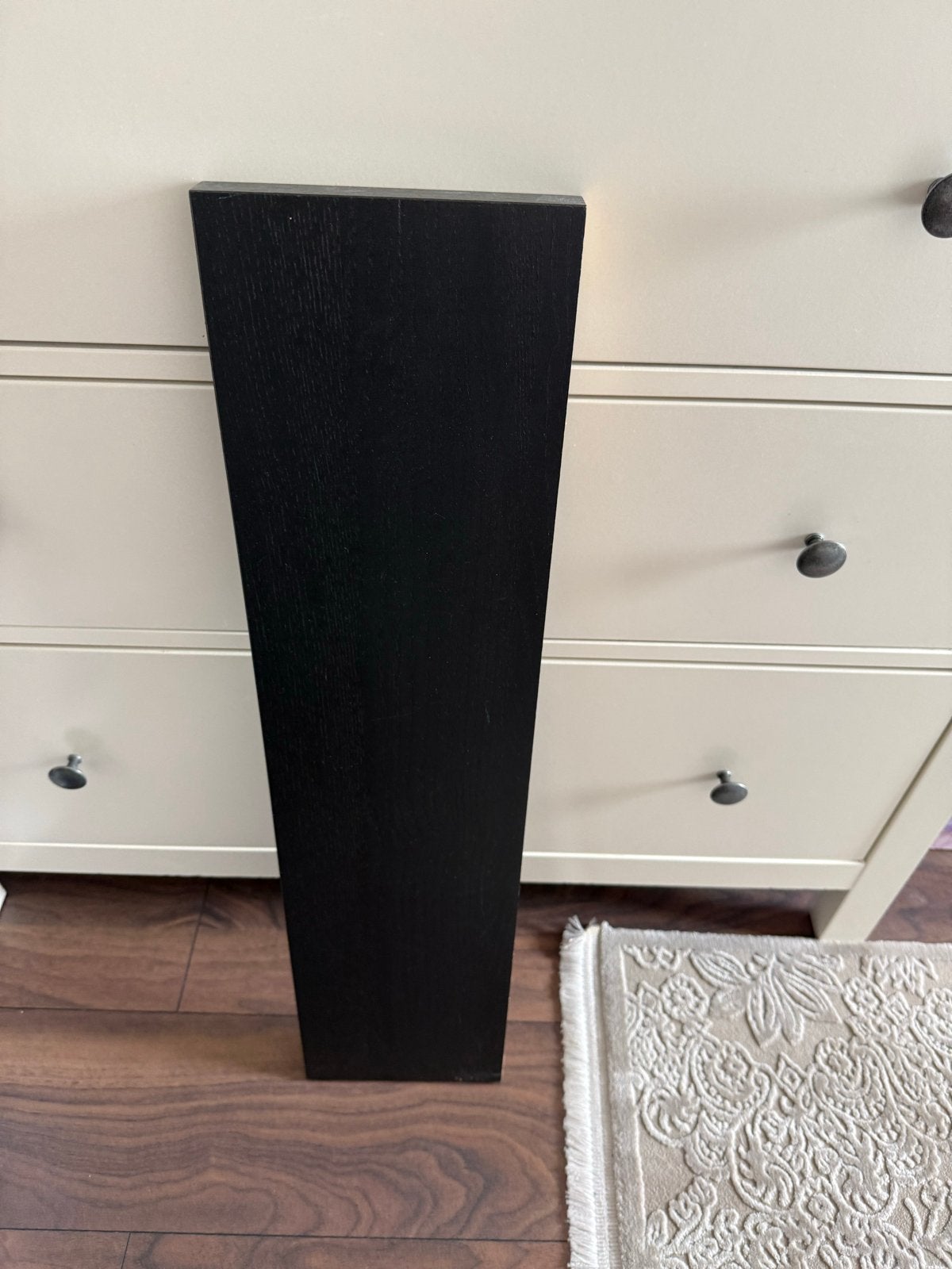 Zwarte IKEA planken met beugels, Ophalen, Gebruikt
