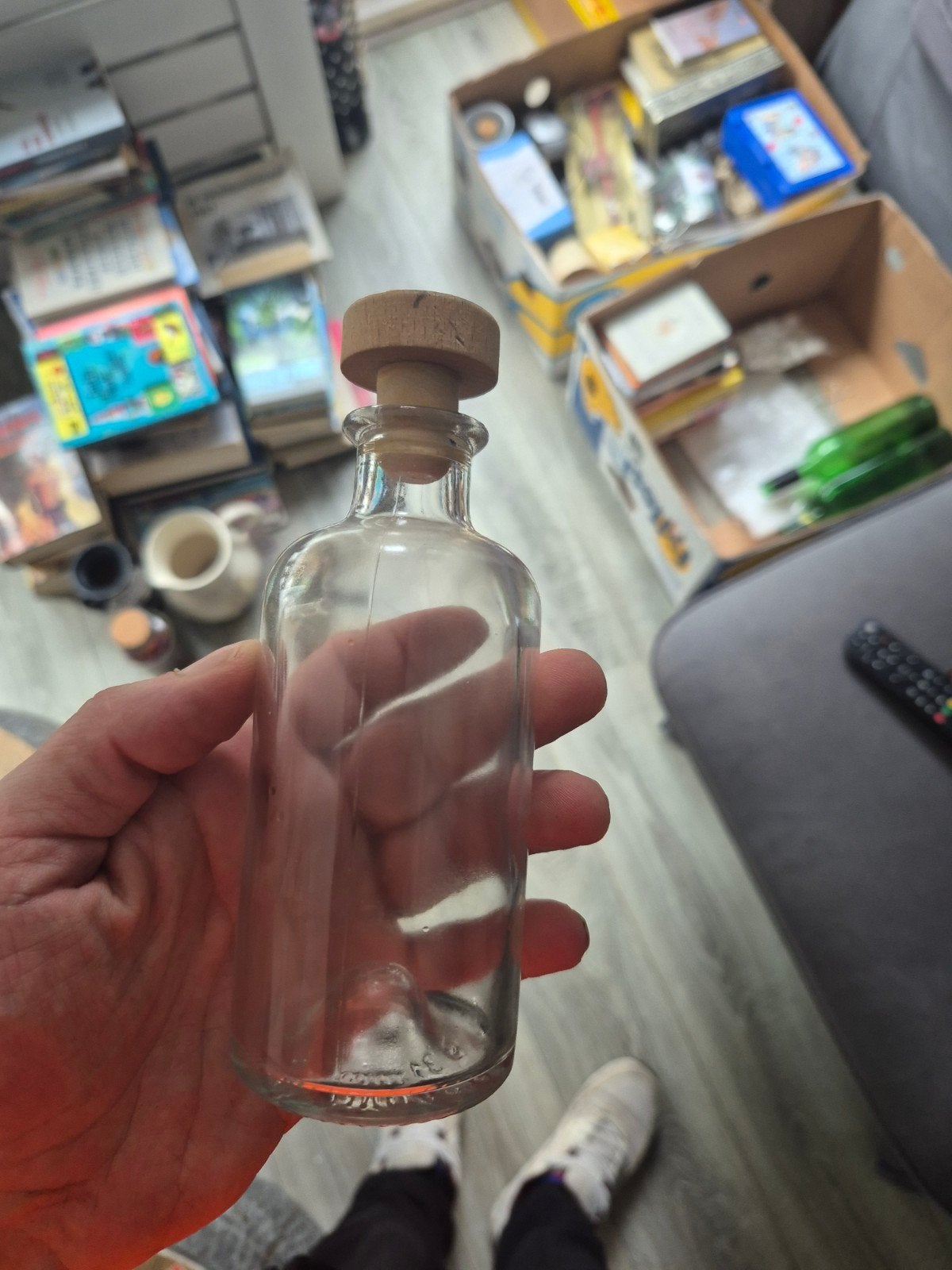 Leeg Glazen Flesje met Kurk - 200ml, Ophalen of Verzenden