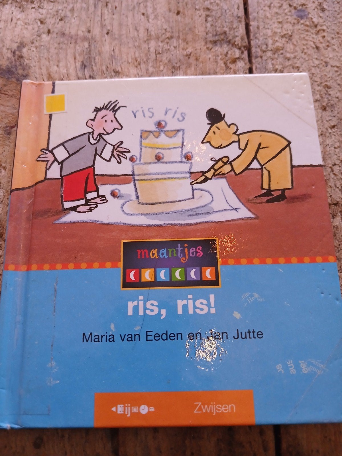 Maantjes: Ris, Ris! - Veilig leren lezen, Ophalen of Verzenden, Gelezen, Maria van Eeden en Jan Jutte, Fictie algemeen