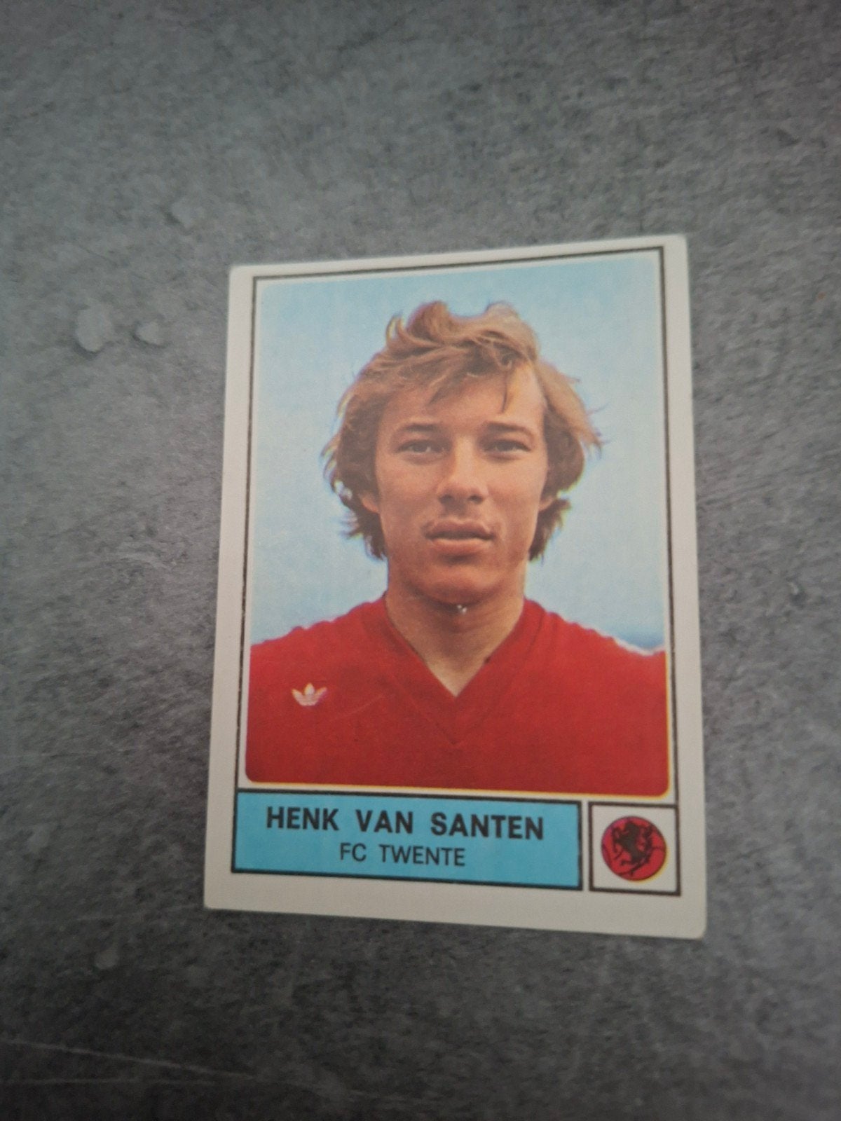 Panini sticker Voetbal 78. Henk van Santen FC Twente., Ophalen of Verzenden, Zo goed als nieuw, Sticker