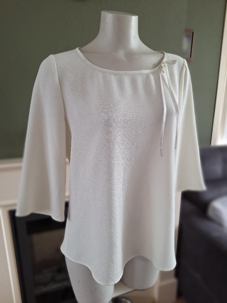 Senso crème strik top 38 M, Maat 38/40 (M), Verzenden, Nieuw, Lange mouw