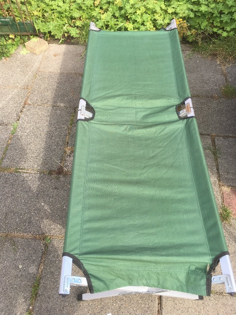 aluminium veldbed inklapbaar opvouwbaar ligbed, Ophalen of Verzenden