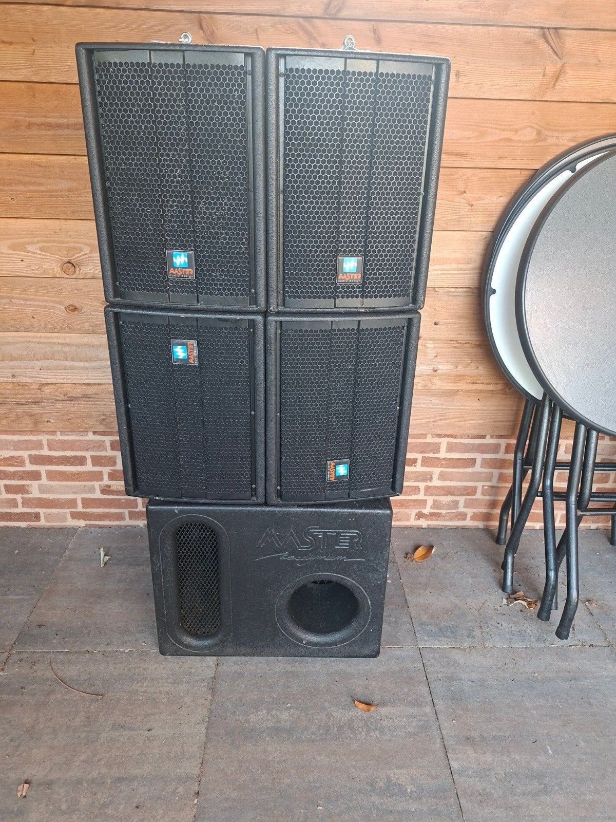 Master Audio LN speakerset met subwoofer, Gebruikt, Speakerset, Basreflex, Ophalen