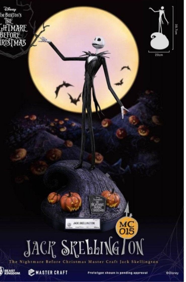 Jack Skellington Master Craft Beeld - NBC, Verzamelen, Ophalen of Verzenden, Zo goed als nieuw, Beeldje of Figuurtje